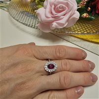 Anello Dal Maso Gioielli Donna in Oro bianco Rubino 0.90 Ct RCA3226RU-01 - RCA3226RU-01